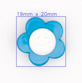 Kinderlijke Blauwe Glimlach Knoop Knopen KNP00023